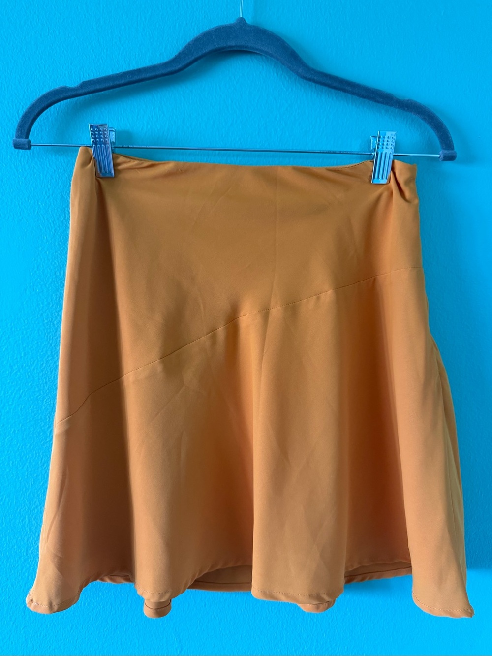 A-Line Skirt in Mustard Yellow